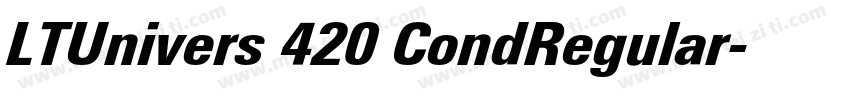 LTUnivers 420 CondRegular字体转换